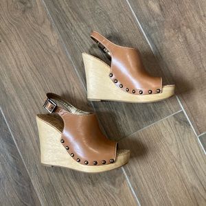 Sam Edelman Leather Wedges